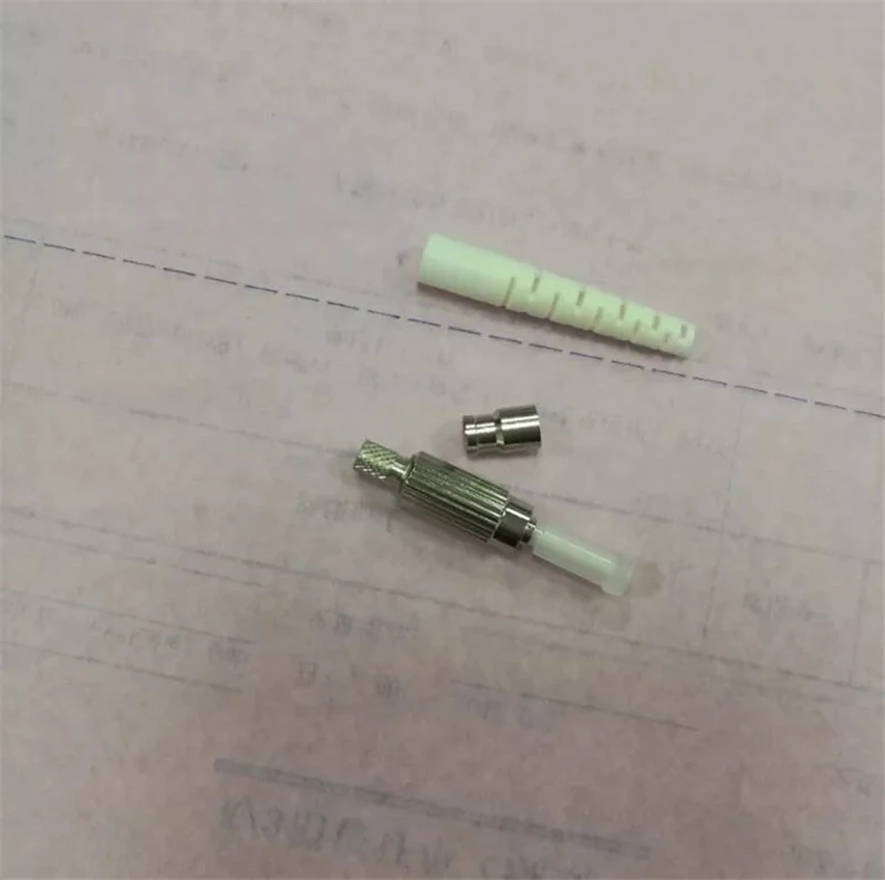 50pcs 100pcs DIN fiber optic connnector kits 2.0mm 3.0mm 0.9mm SM MM UPC APC optical fibre accessories din Free Shipping ELINK