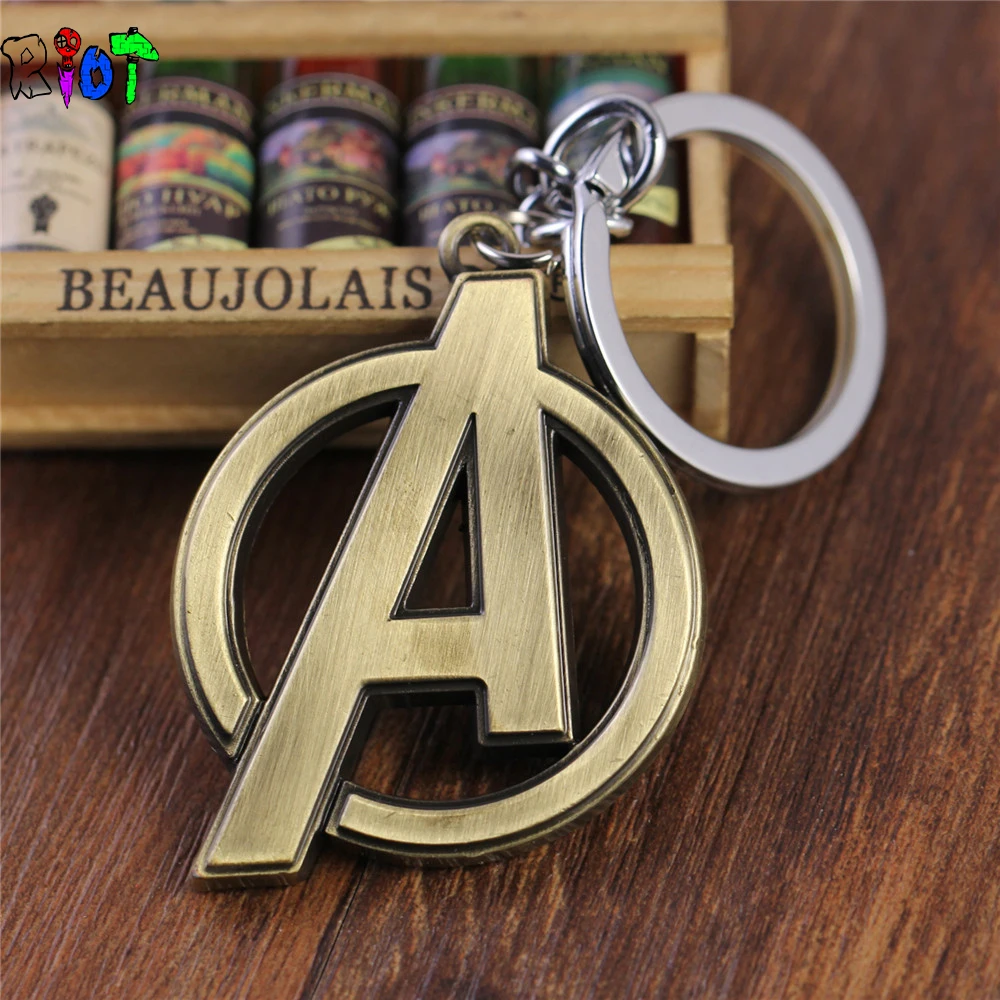 Мстители знак логотип серебро/бронза &quotА&quot Письмо удивительный ментальный