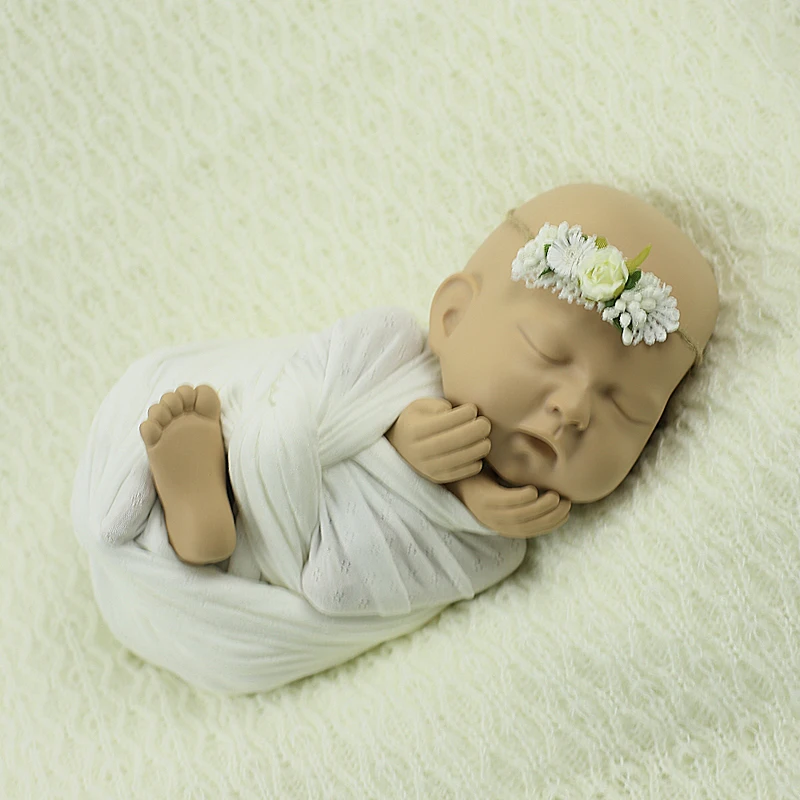 newborn photography props backdrop blanket+wrap+headband set baby photo wraps blanket hair accessories hairband cocoon | Мать и ребенок