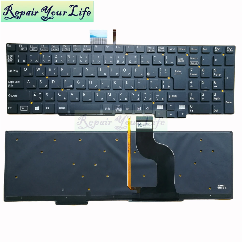 

Repair You Life Laptop Keyboard for Sony SVT15 SVT1511 SVT151 JP layout Japanese and backlit keyboard 147442011JP