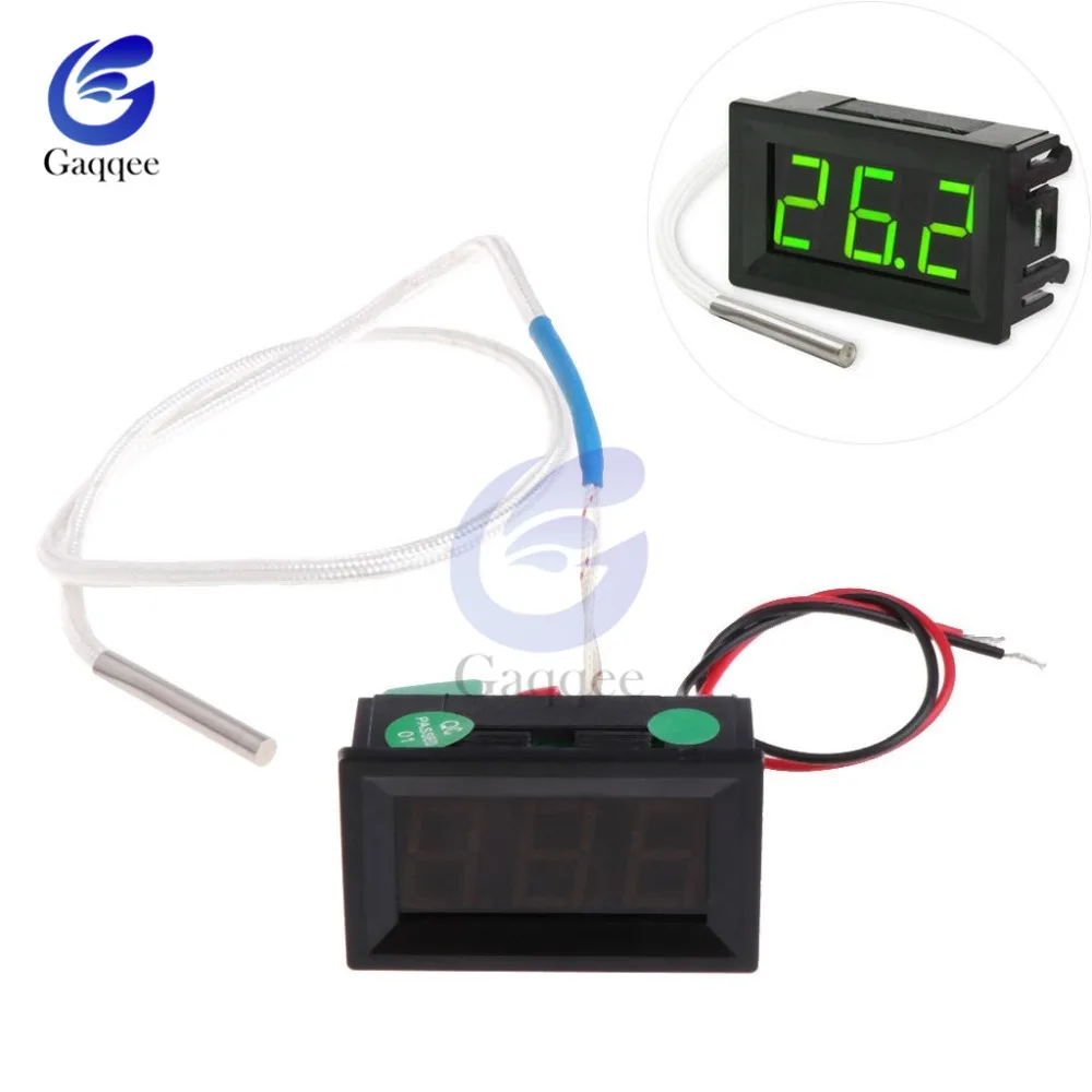XH-B310 Digital tube LED Display Thermometer DC 12V Temperature Meter K-type R06 Stick Thermocouple Tester -30~800C thermograph |