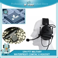 z tactical airsoft comtac ii aviation headset fifth generation chips silicone sponge earmuffs with u 94 ptt for kenwood z 044