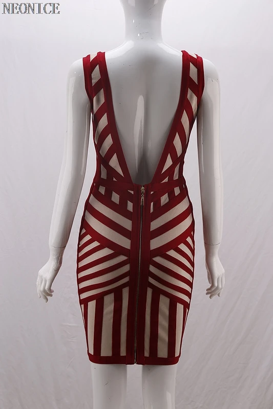 Новинка 2018 Бандажное платье стрейч облегающее для ночного клуба знаменитостей