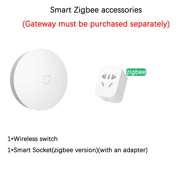Zigbee accessories-G Xiao mi jia Многофункциональный шлюз 2 Xiao mi умный дом Zigbee WiFi умные устройства mi Home приложение пульт дистанционного управления RGB Ночной светильник - Цвет: Zigbee accessories-G
