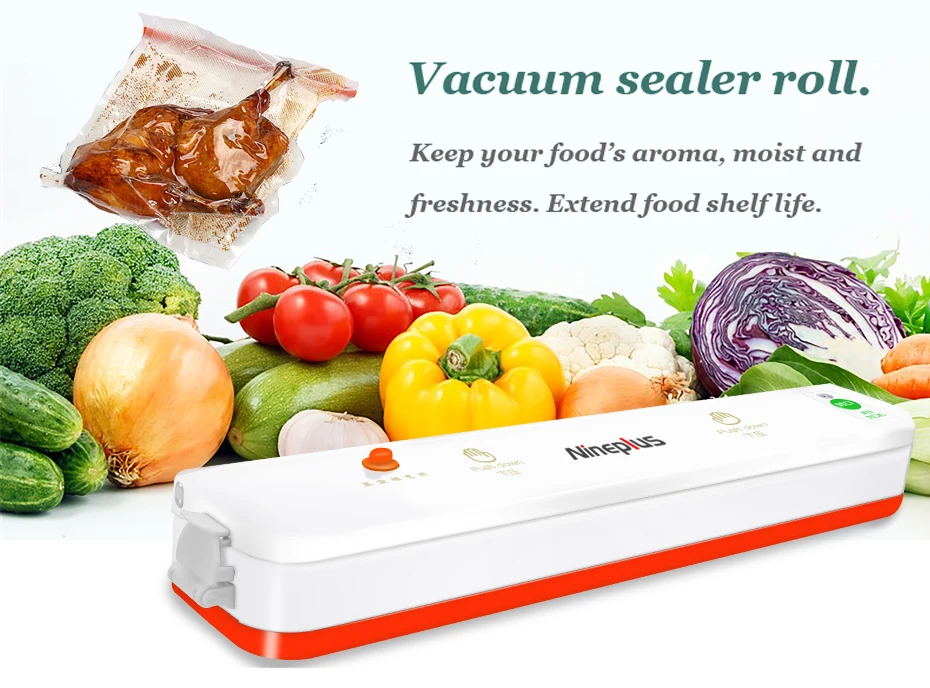 Nineplus кухонные вакуумные пакеты для хранения пищевых продуктов, пакеты для вакуумного упаковщика, 1 рулон