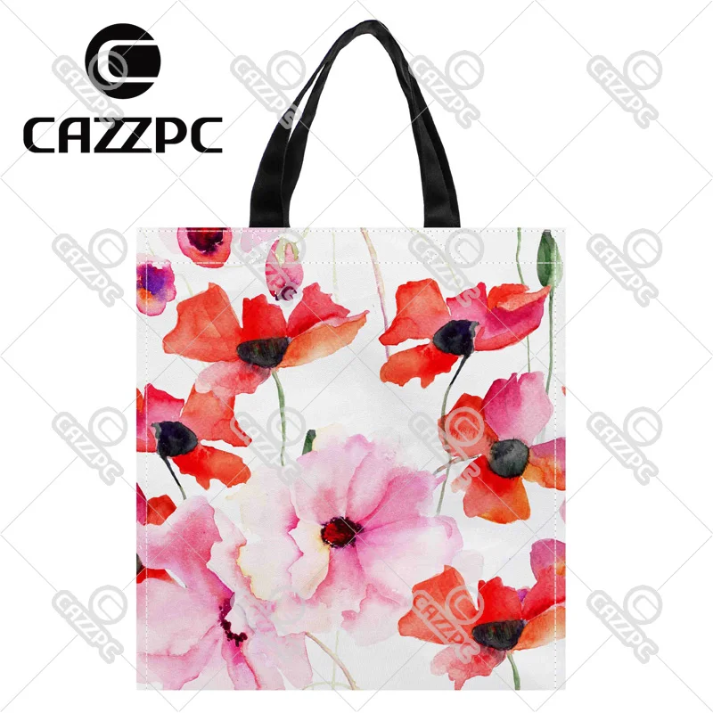 Акварель Красочные элегантность Poppy с цветочным принтом пользовательские