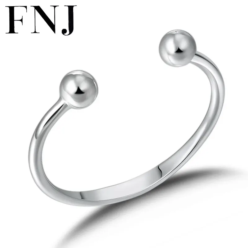 

FNJ Child Kids Bangle 925 Silver Adjustable Size 42mm Original S925 Sterling Silver Bangles for Boys Girls Jewelry
