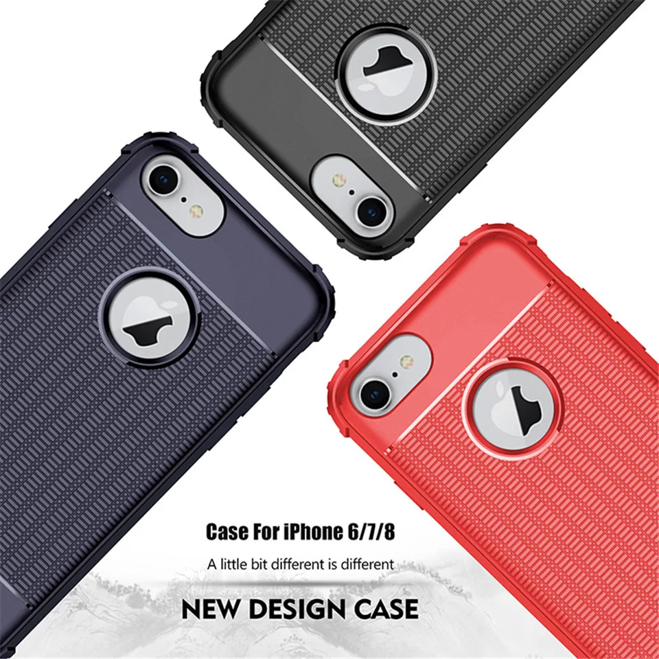 AntiShock heat dissipation TPU Armor Case For iphone 7 SE 5 5s 6 6s 8 Plus X XR XS MAX Cover Rubber Silicone Soft Back Cases |