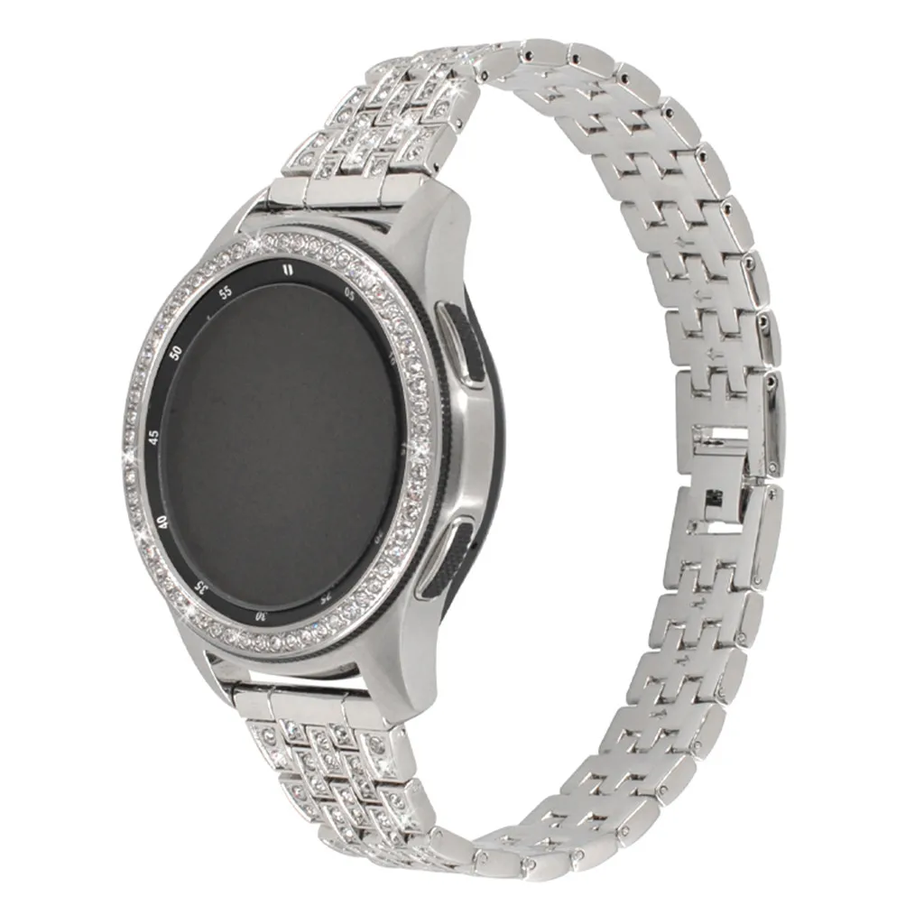 2 шт. для samsung Galaxy Watch 46 мм, драгоценный камень кольцо клеющаяся крышка против царапин металлические часы из нержавеющей стали аксессуары украшения