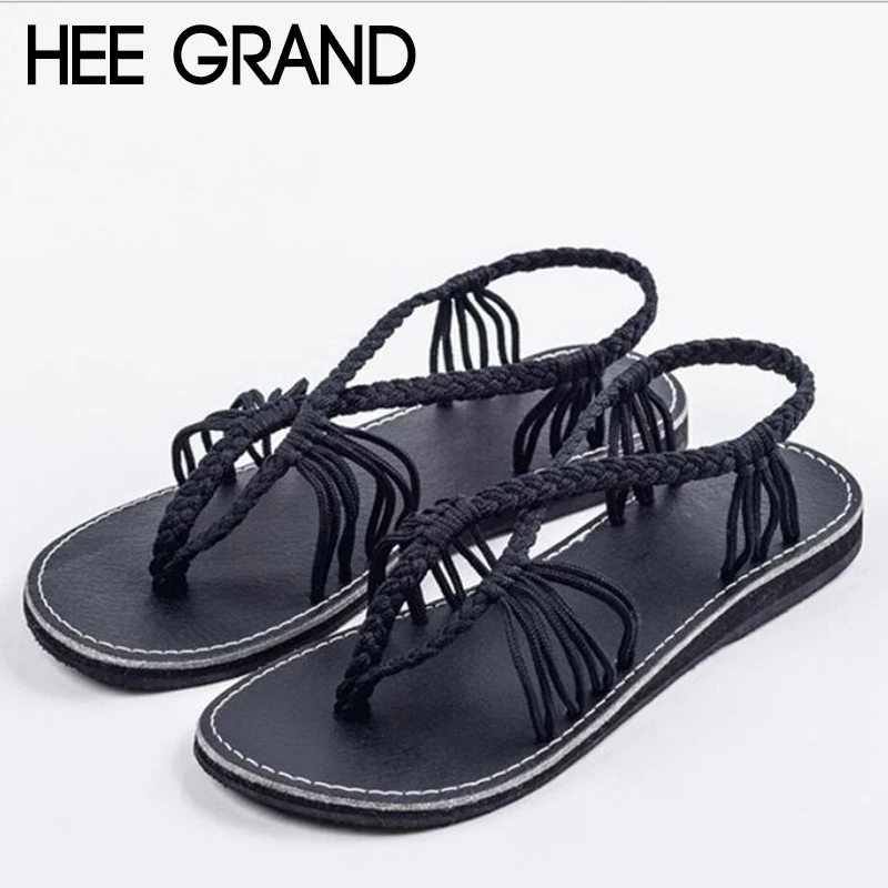 HEE GRAND/2018 г. новое поступление летние сандалии на плоской подошве женские