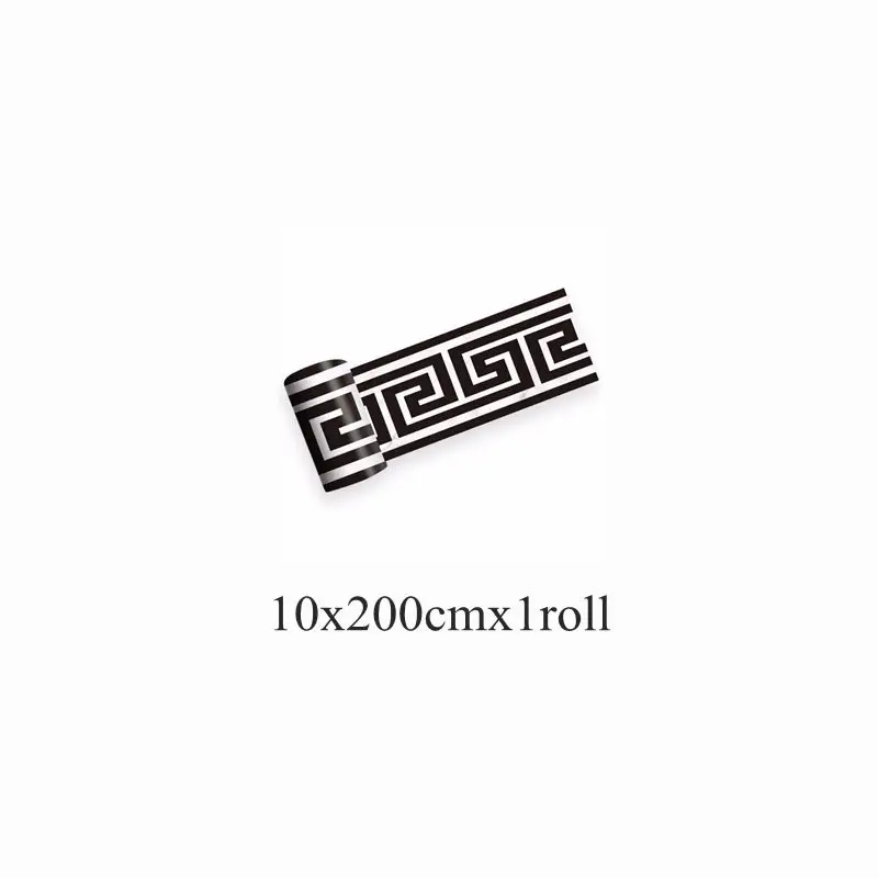 10x200cmx1roll Продукт 10*200 см геометрический узор линии талии самоклеющиеся водонепроницаемые съемные наклейки на стену для украшения дома - Цвет: 10x200cmx1roll