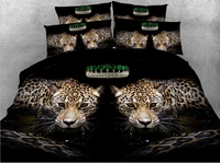 3d leopard bedding sets animal print quilt duvet cover bed in a bag sheet linen bedspread super king queen size full twin 4pcs