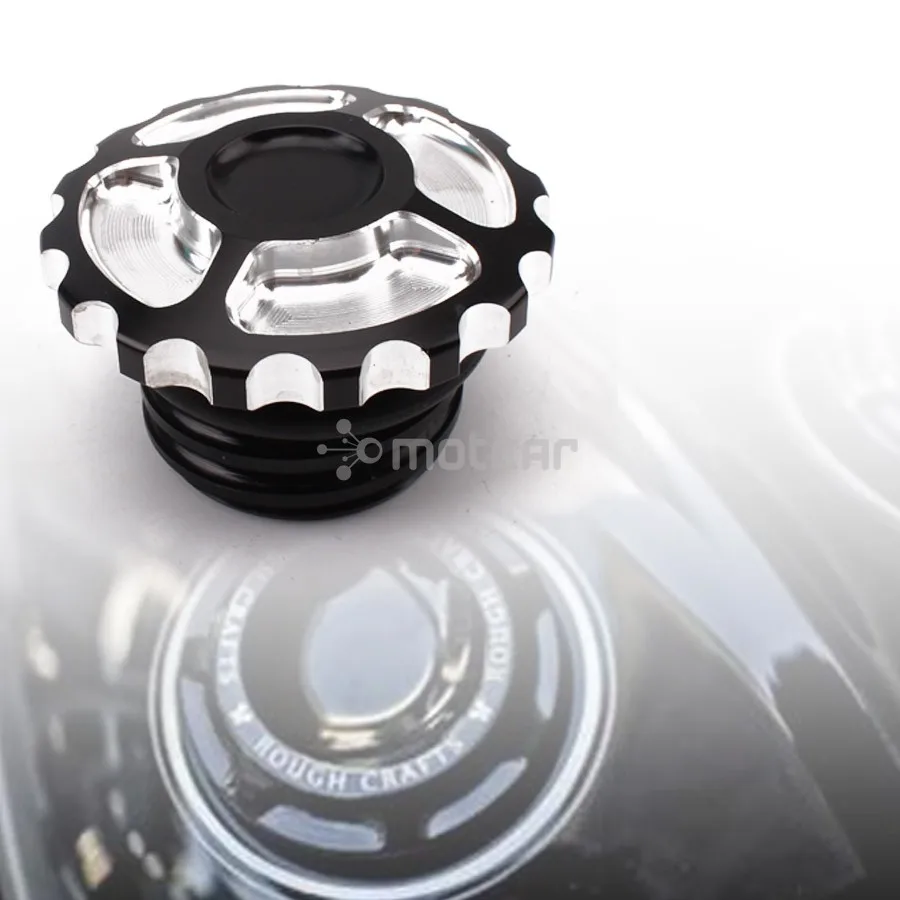

For Harley Sportster Dyna Touring Softail 1pcs Black Motorcycle Custom Aluminum Fuel Gas Oil Cap
