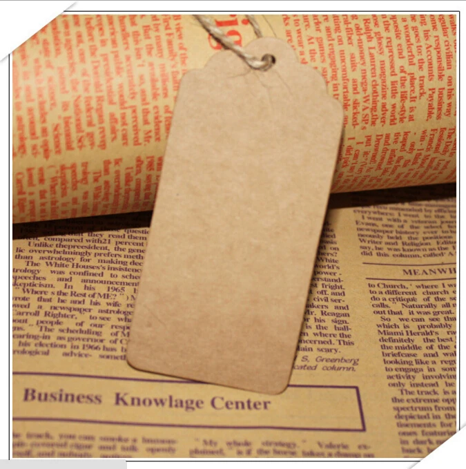 

1000 pcs 350GSM Scallop Kraft Blank Hang tag, Retro Gift tag, Table Number cards, High Quality 350g Kraft Tag JK23