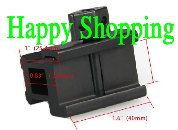 

3 Slots Tactical 0.83" High Riser Mount Rifle Scope Mount for Hunting