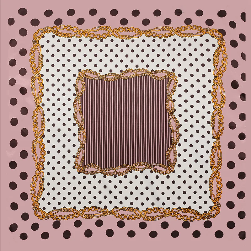 Toyoosky 2017 сезон: весна–лето горошек шарф Женщины саржевого шелковый квадратных