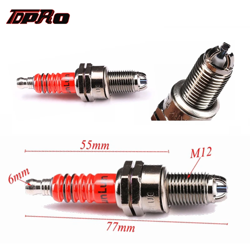 Свеча зажигания TDPRO для мопеда скутера квадроцикла четырехъядерного с 3