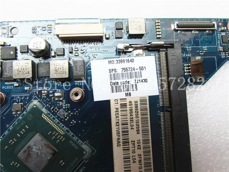 Материнская плата для ноутбука hp pavilion 11-n x360 755724-501 755724-001 с процессором N3540 |