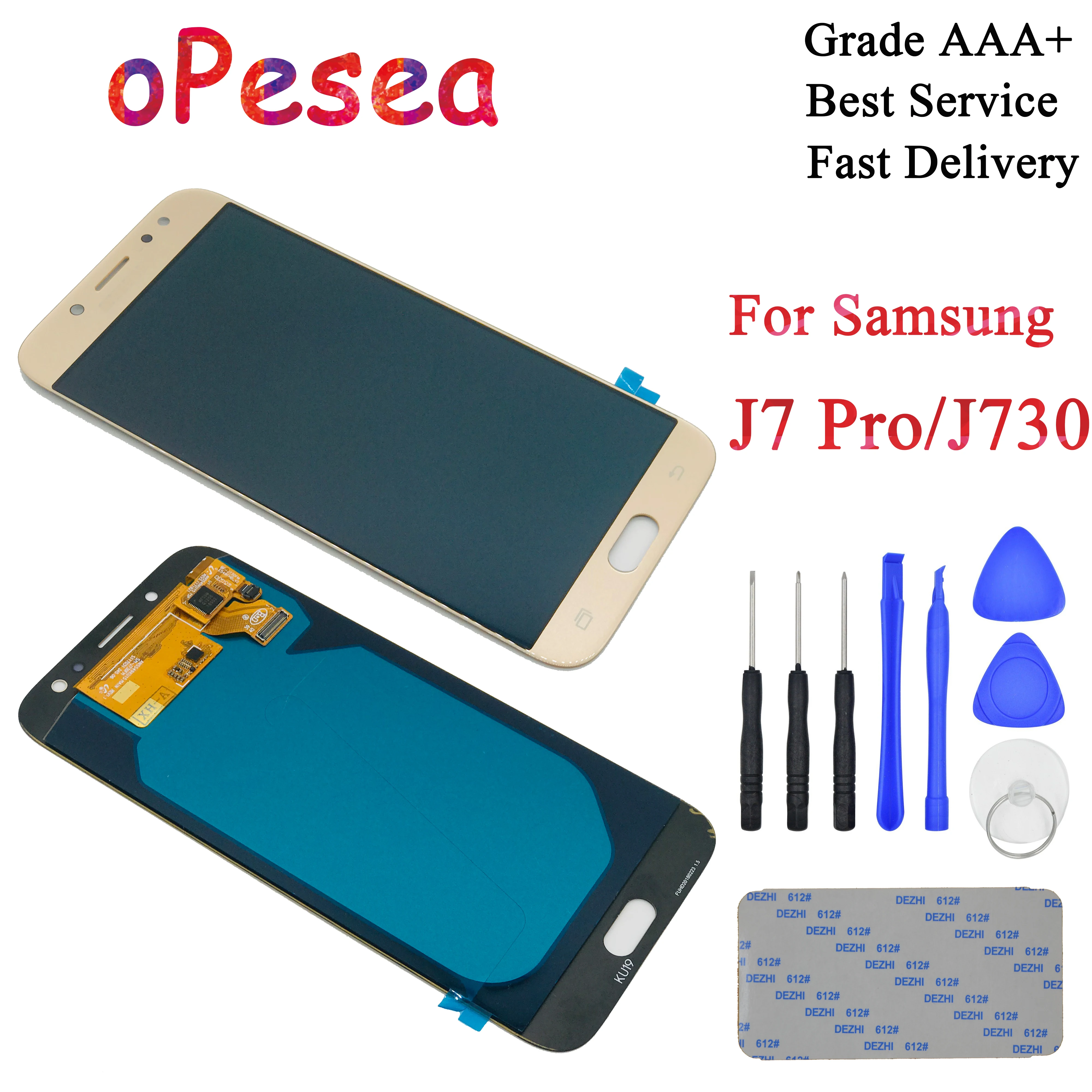 OPesea 5 ''AMOLED для Samsung Galaxy J7 Pro 2017 J730 J730F жк дисплей панель сенсорный экран
