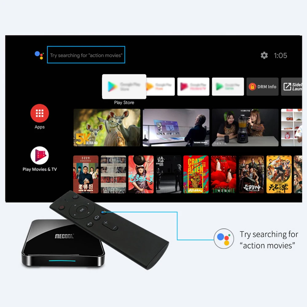MECOOL KM3 ТВ Android tv Google Сертифицированный Android 9,0 ТВ приставка 4GB64GB Amlogic S905X2 4K 2.4G5G двойной Wifi ТВ приставка BT 4 ТВ приставка
