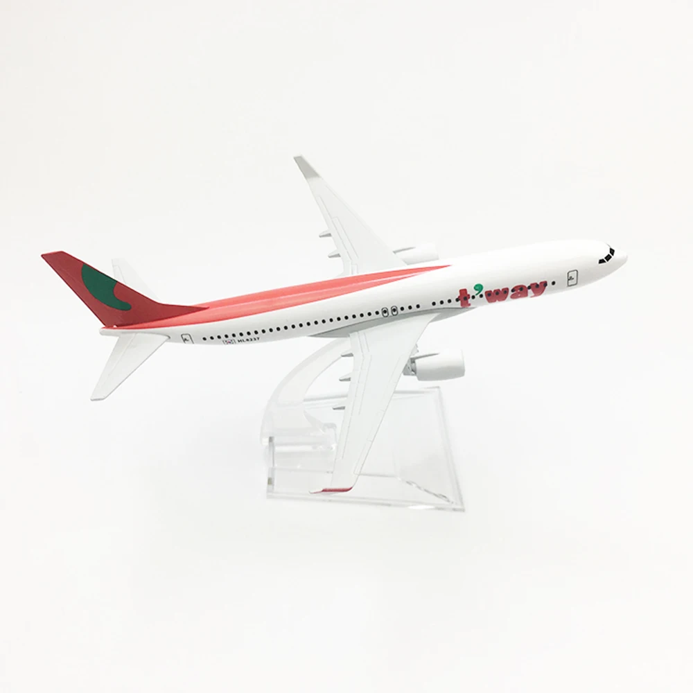 Самолёт в масштабе 1/400 самолёт Боинг 737 T 'way Air 16 см модель самолета из сплава B737