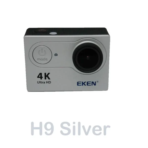 Оригинальная Экшн-камера eken H9/H9R с дистанционным управлением Ultra HD 4K WiFi 1080 P/60FPS 2,0 lcd 170D объектив спортивная водонепроницаемая профессиональная камера Go - Цвет: H9 Silver