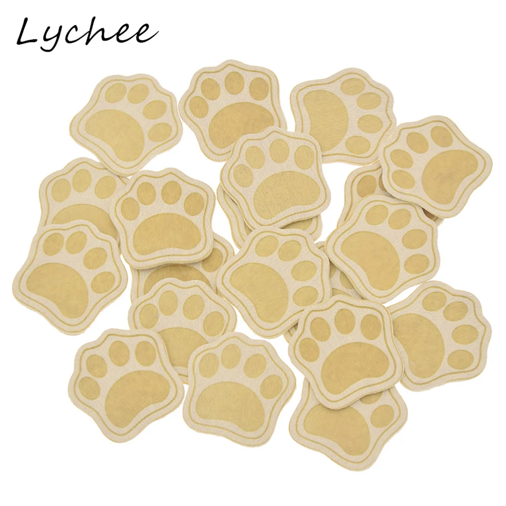 Lychee 20 шт. милые ярлыки из искусственной кожи ручной работы с животными собаками