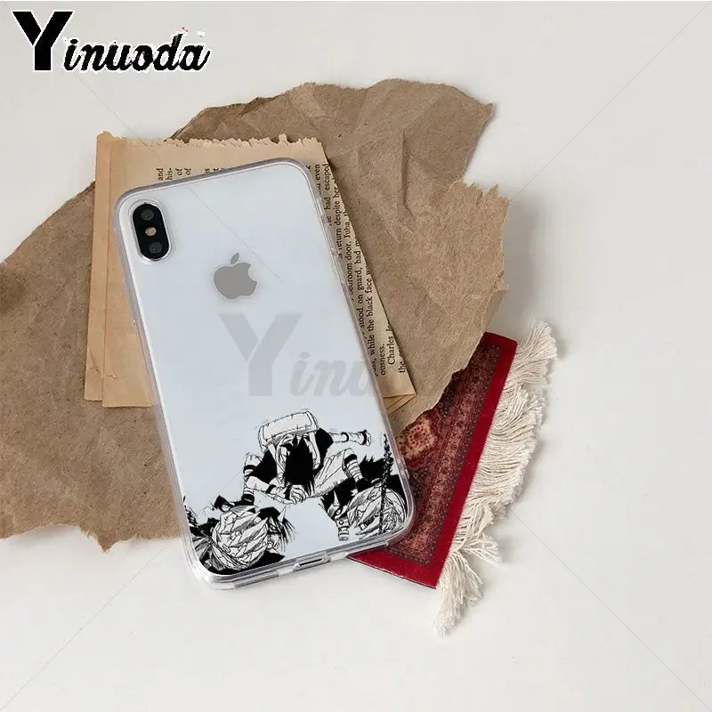 

Yinuoda Naruto Comic Gaara Newly Arrived Transparent Cell Phone Case for iPhone 8 7 6 6S Plus X Xs Xr XsMax 5 5s SE 5c Coque