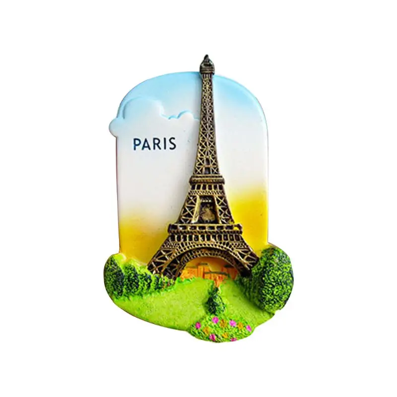 France Tower 3D магнит на холодильник, магнитные наклейки на холодильник по всему миру, башня Лондон, Япония, Греция, Сидни, Балийский мир, сувенир для путешествий - Цвет: France Tower