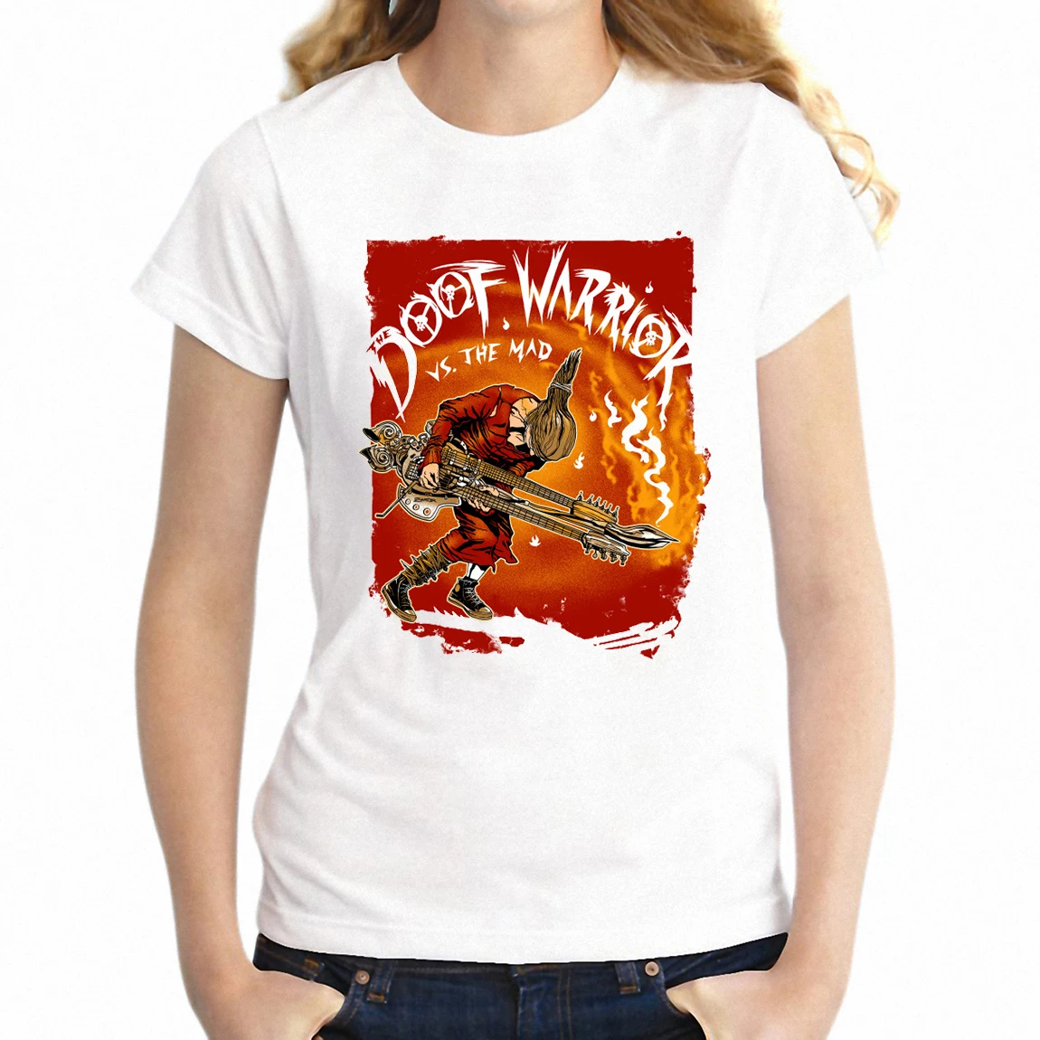 Женская футболка Imperator Furiosa Mad Max Doof Warrior Awesome Drawing Girl's Tee|Футболки| |
