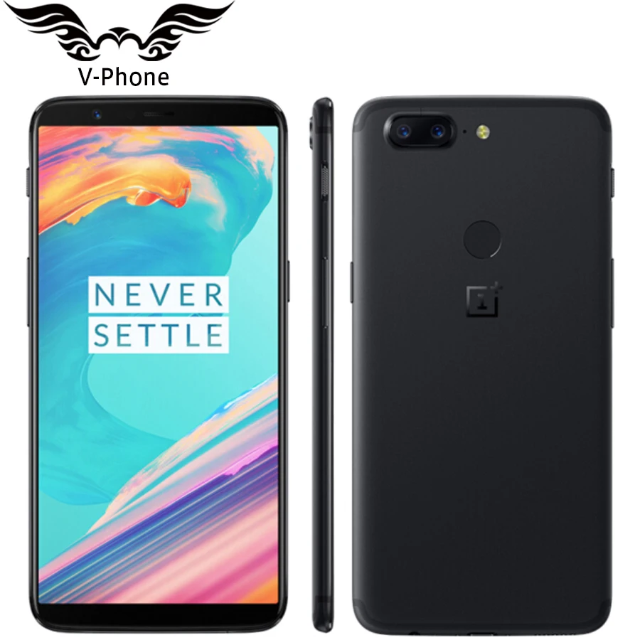 Oneplus 5T 6 ГБ/8 ГБ 64 Гб/128 ГБ Восьмиядерный процессор Snapdragon 835, полный экран, двойная задняя камера, отпечаток пальца, мобильный телефон