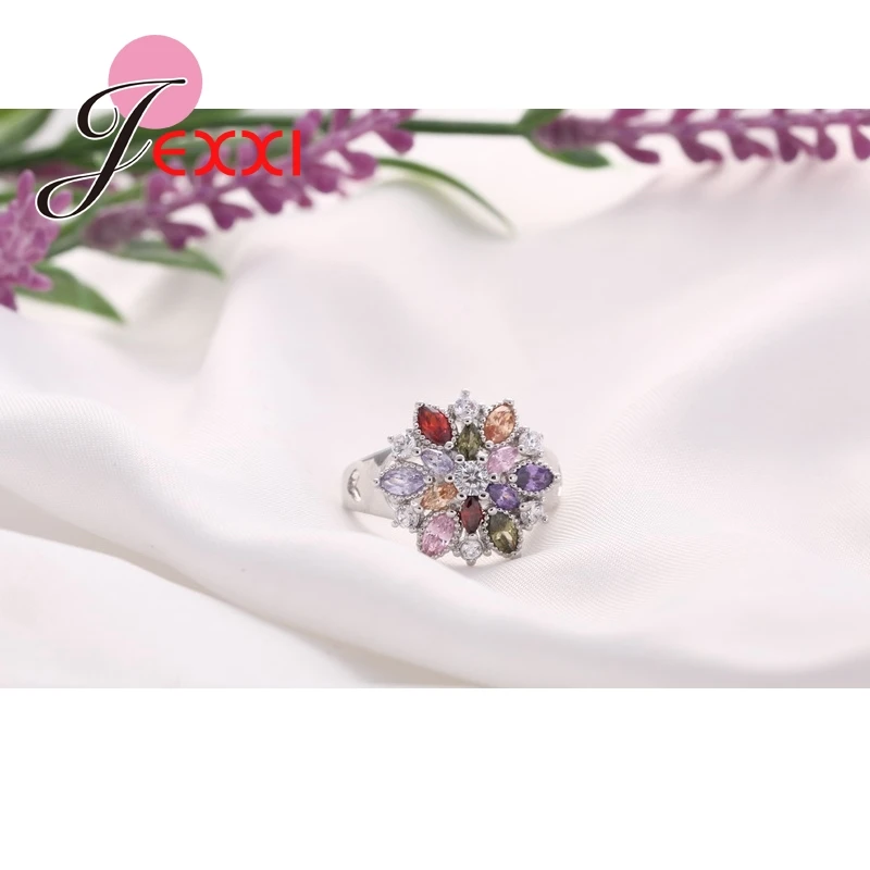 Женское кольцо на палец модное яркое из стерлингового серебра 925 пробы|jewelry ring