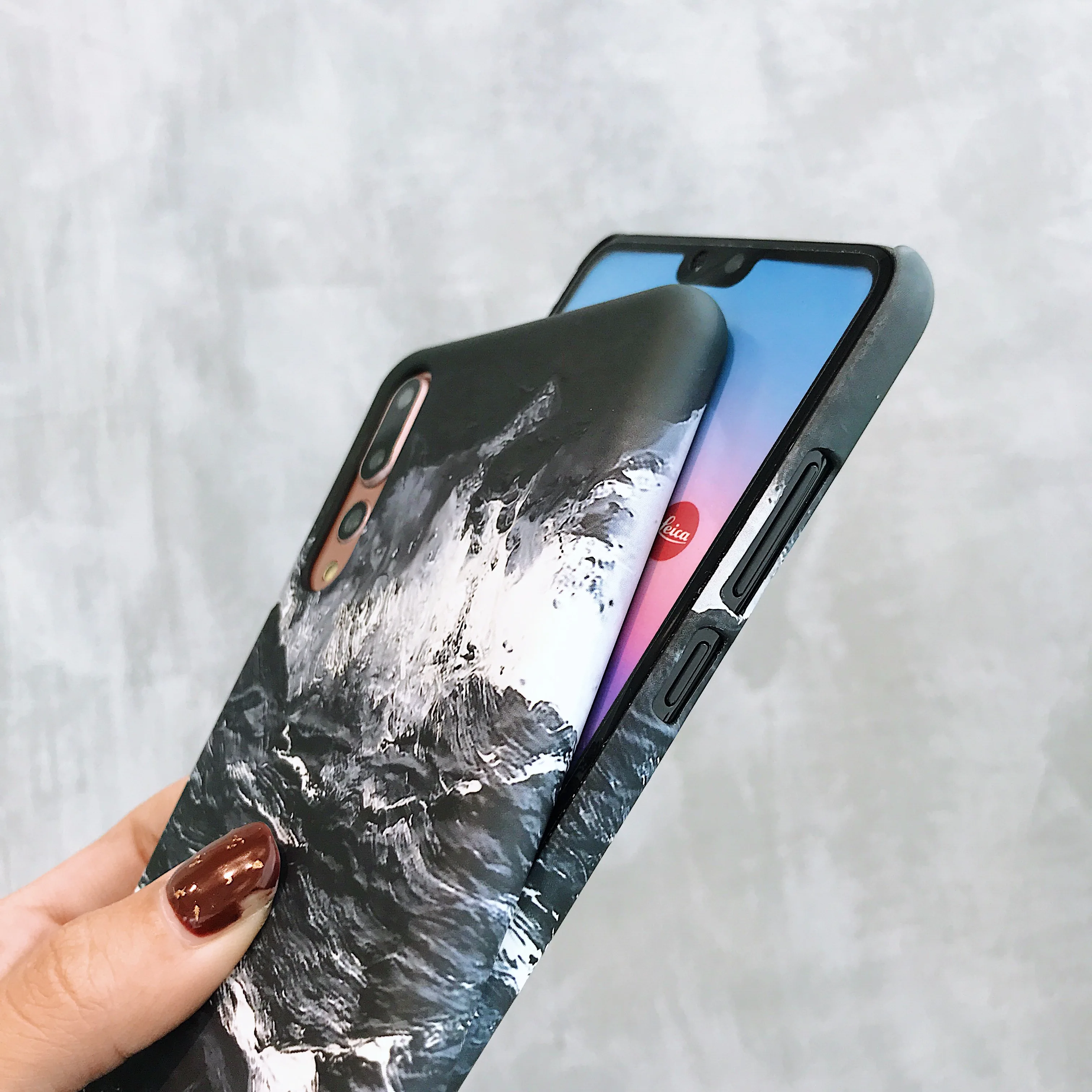 Для samsung Galaxy S7 край милый мультфильм морской волны Мрамор чехол для S8 плюс Жесткий