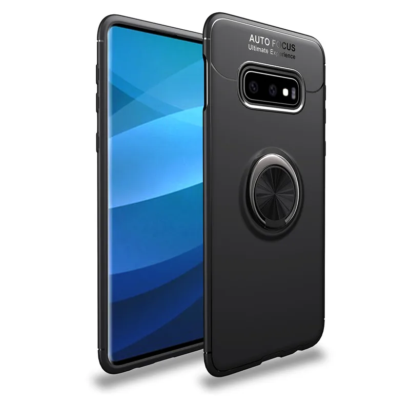 Black Магнитный чехол для samsung Galaxy S10 S9 S8 J4 J6 A6 плюс J8 A7 A9 s M10 M20 A10 A40 A50 A70 Note 8 9 Автомобильный держатель Стенд кожаный чехол - Цвет: Black