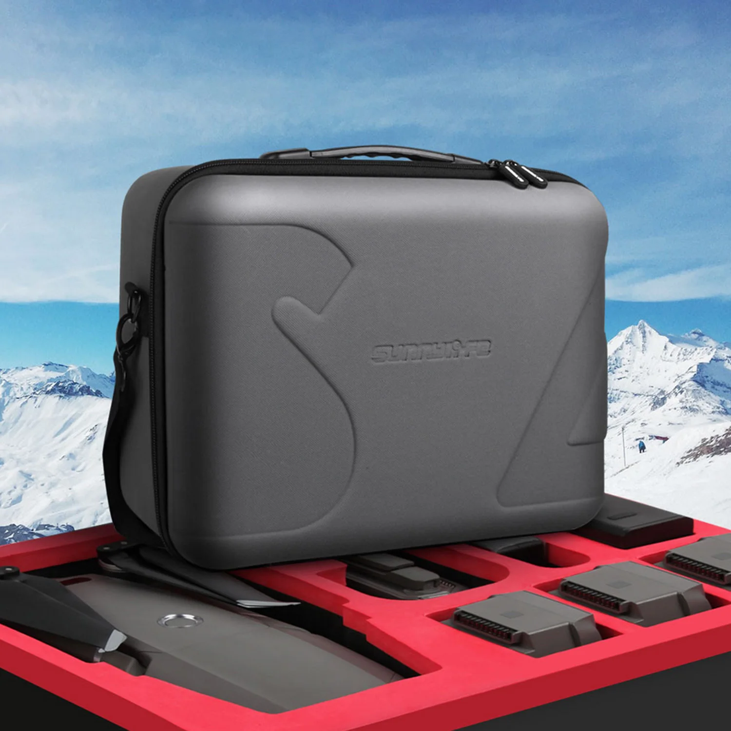 SUNNYLIFE Waterproof Storage Case Carry Protective Bag Pouch with Shoulder Strap for DJI Spark Drone Accessories Gadgets | Электроника