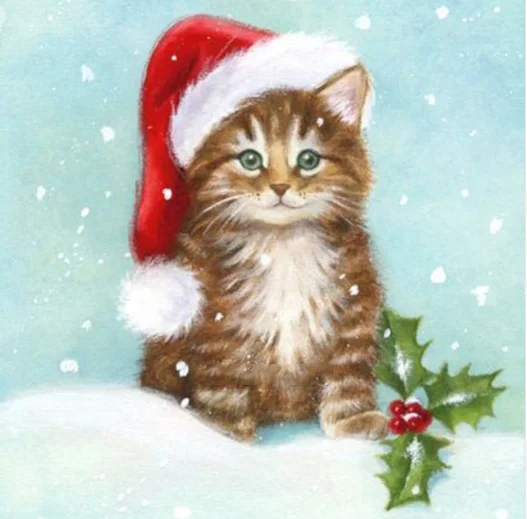 5D Diy Full Round Stone Bead Drill Diamond Painting Christmas Card Gift 3d Embroidery Rhinestone Cross Stitch Stickers | Дом и сад