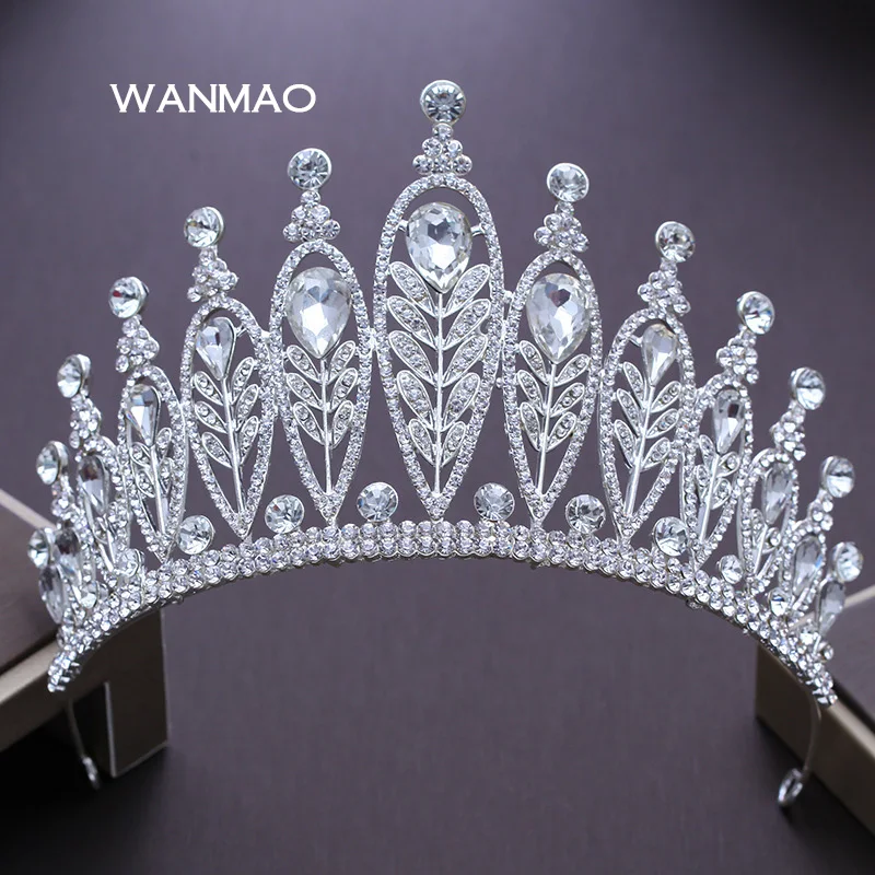 Occident style bride's tiaras and Crowns Princess Queen crown rhinestone Wedding hair accessories trendy jewelry HD180 | Украшения и