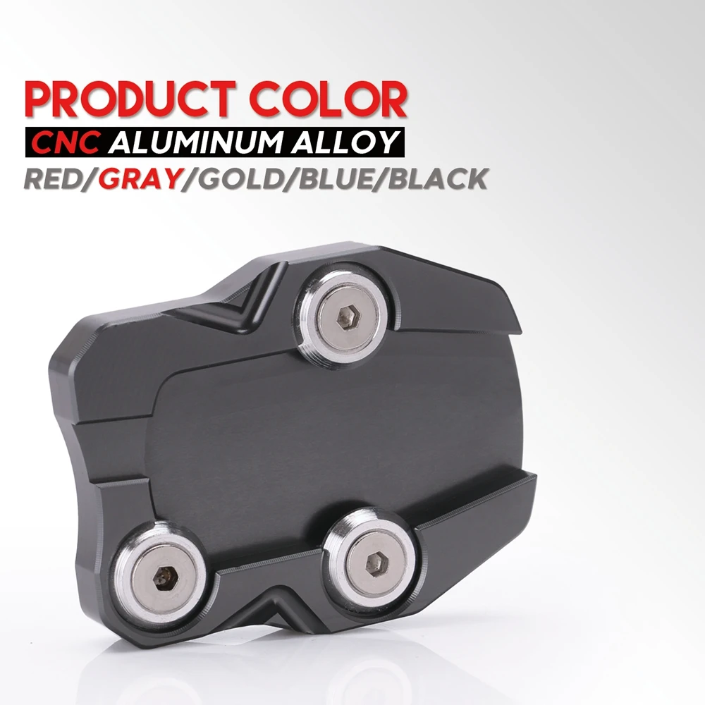 Silver Мотоцикл CNC Sidestand стенд расширение площадка для увеличения для HONDA PCX125 PCX 125 PCX150 PCX 150 аксессуары - Цвет: Silver