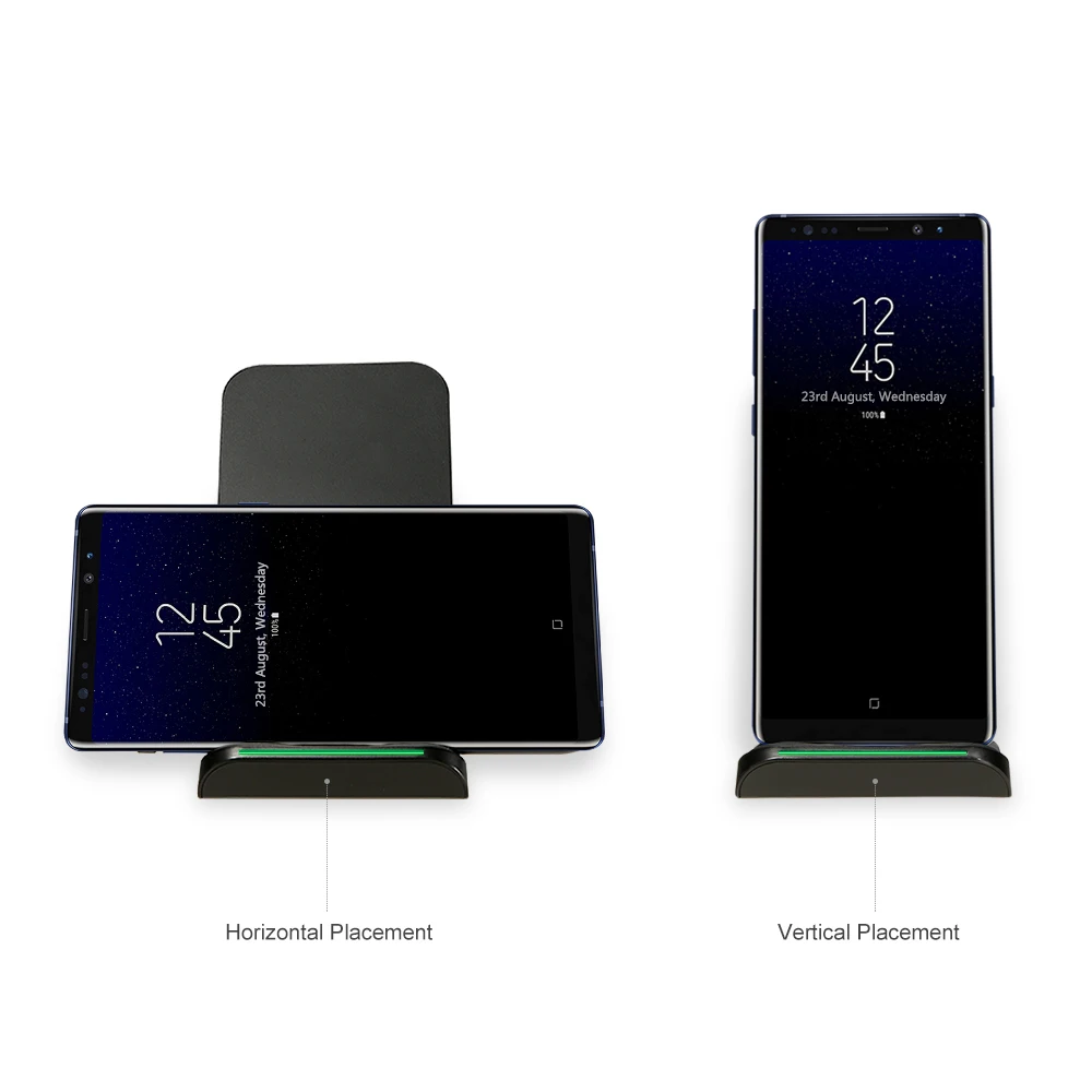 RAXFLY Qi Беспроводное зарядное устройство для Samsung Galaxy S9 Plus S8 S7 S6 Edge Note 5 8 быстрая док