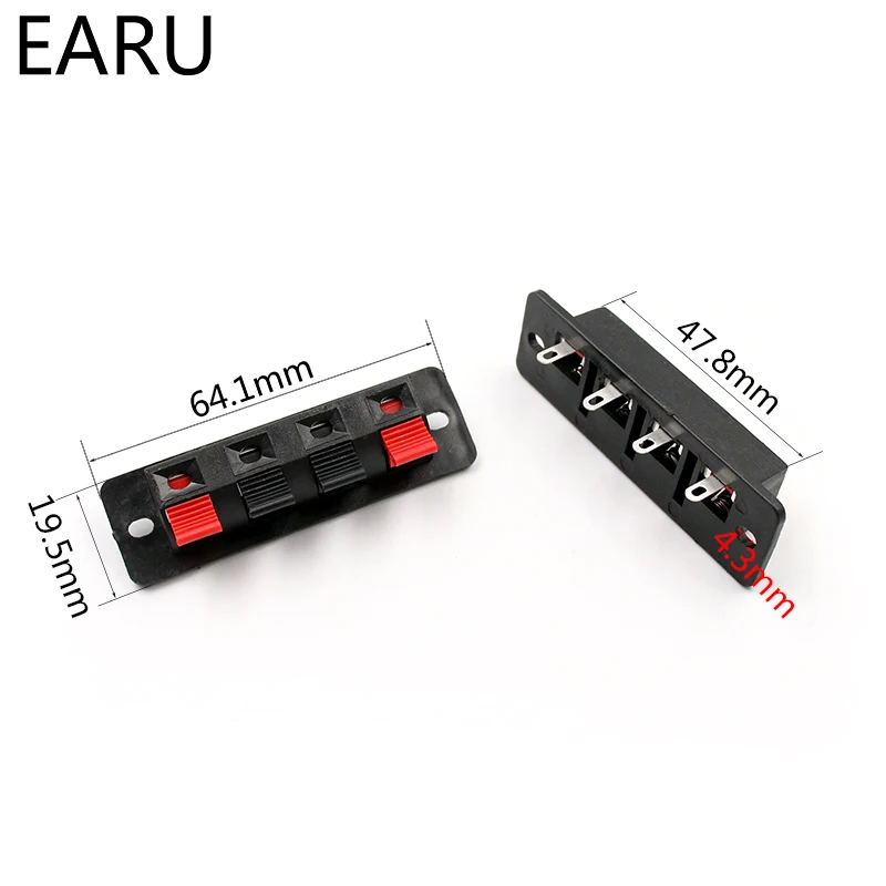 5 шт. Лидер продаж Однорядный 4-контактный 4-позиционный разъем для акустической