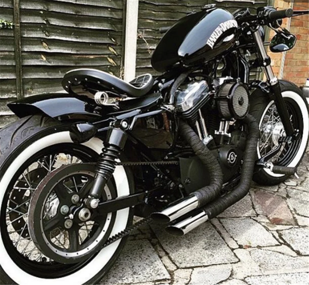 Заднее крыло для Harley Bobber Davidson Sportsters XL883 XL1200 48, 48, 48, 72, 70, два, глянцевый черный