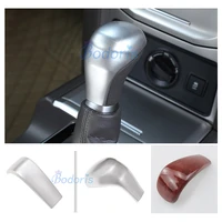 for toyota land cruiser prado 150 2010 2018 gear knob cover front hand shift trim panel chrome wooden styling accessories