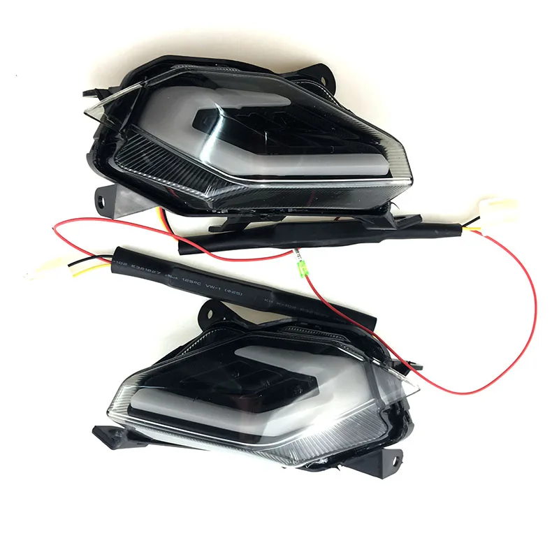 Синий Световой сигнал для YAMAHA Tmax 530 TMAX530 T-Max 530 2012- задний светодиодный стоп-сигнал Поворотная сигнальная задняя подсветка - Цвет: Синий