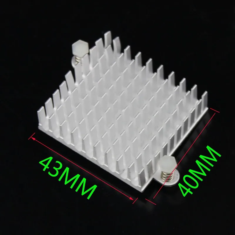 50 Pieces/lot Gdstime 43x40x11mm Hole Distance 55mm Northbridge DIY Radiator Cooler Heatsink