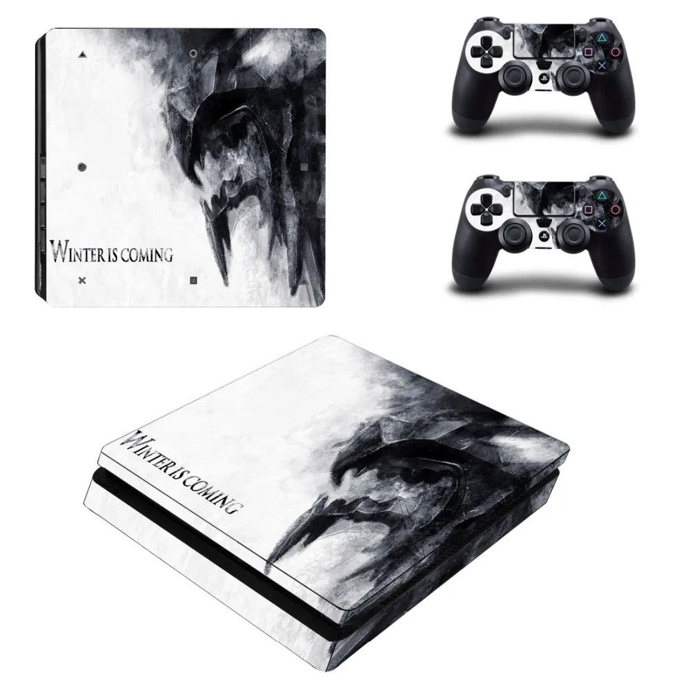 Зимняя наклейка Game of Thrones для PS4 Slim Skin консоли PlayStation 4 и контроллера виниловая