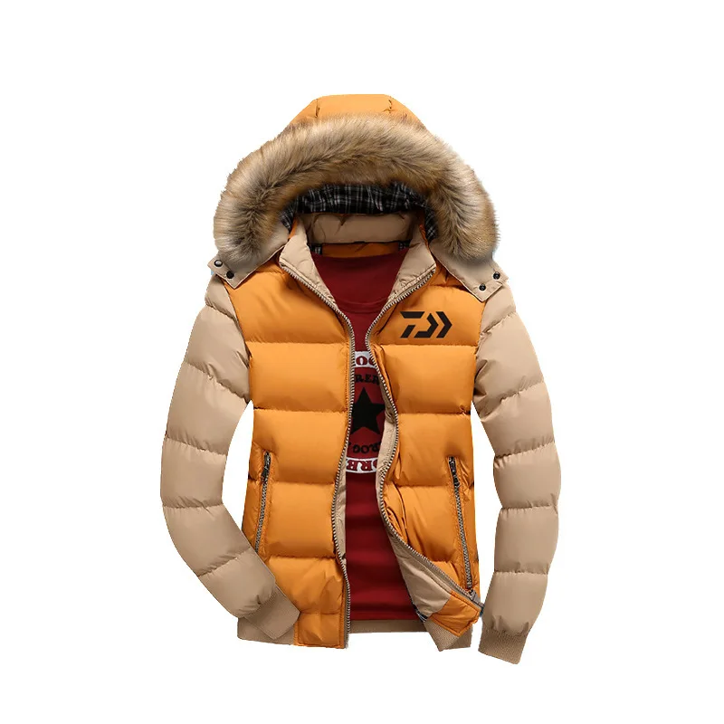 Мужская водонепроницаемая куртка Daiwa теплая уличная одежда с капюшоном для