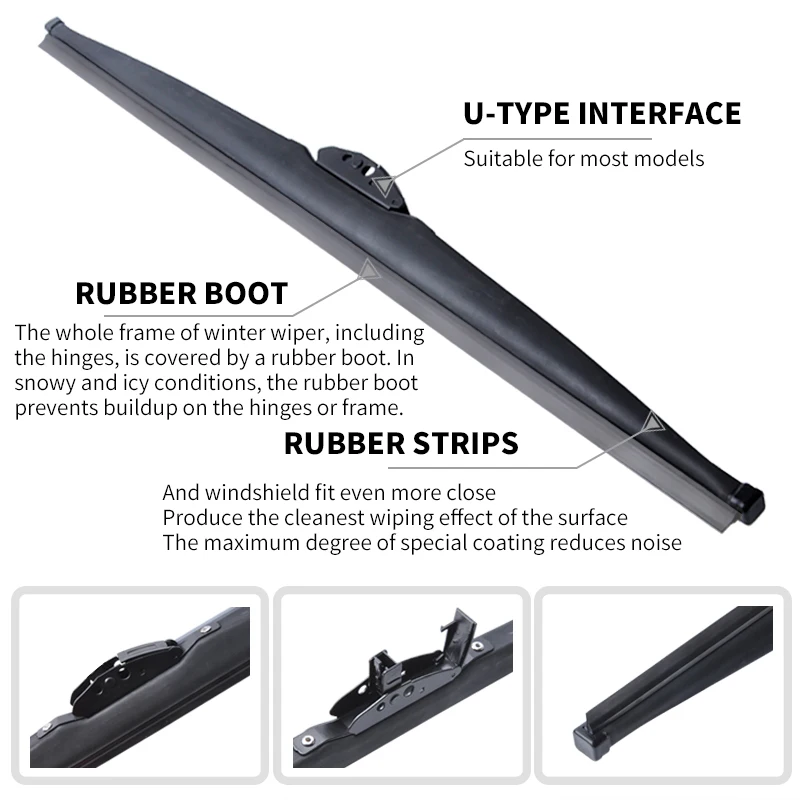 1 шт. универсальная щетка стеклоочистителя из натурального каучука|wiper blade|windshield