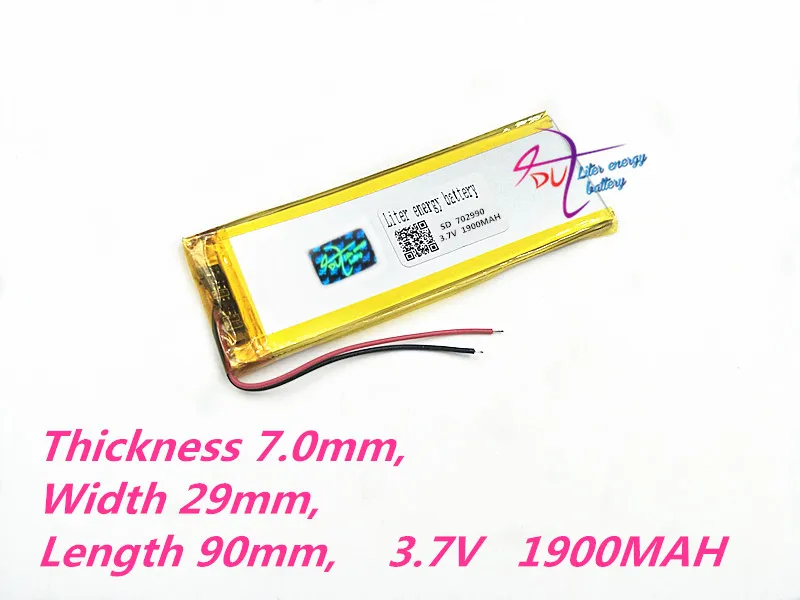 702990 3 7 V 1900MAH 703090 литий полимерный перезаряжаемый аккумулятор для GPS DVD E Book Tablet PC