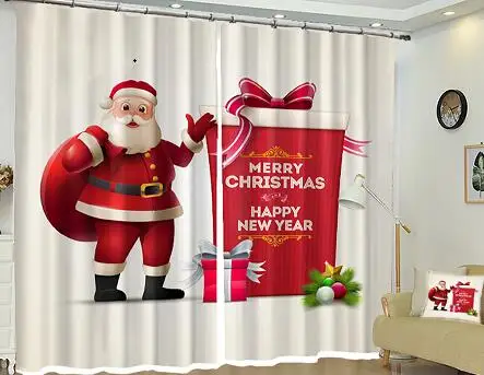 3d curtain 5 Роскошные 3D шторы на Рождество, для дома, декоративные, для гостиной, спальни, шторы, для салона, rideaux gordijnen, на стену отеля - Цвет: 3d curtain 5