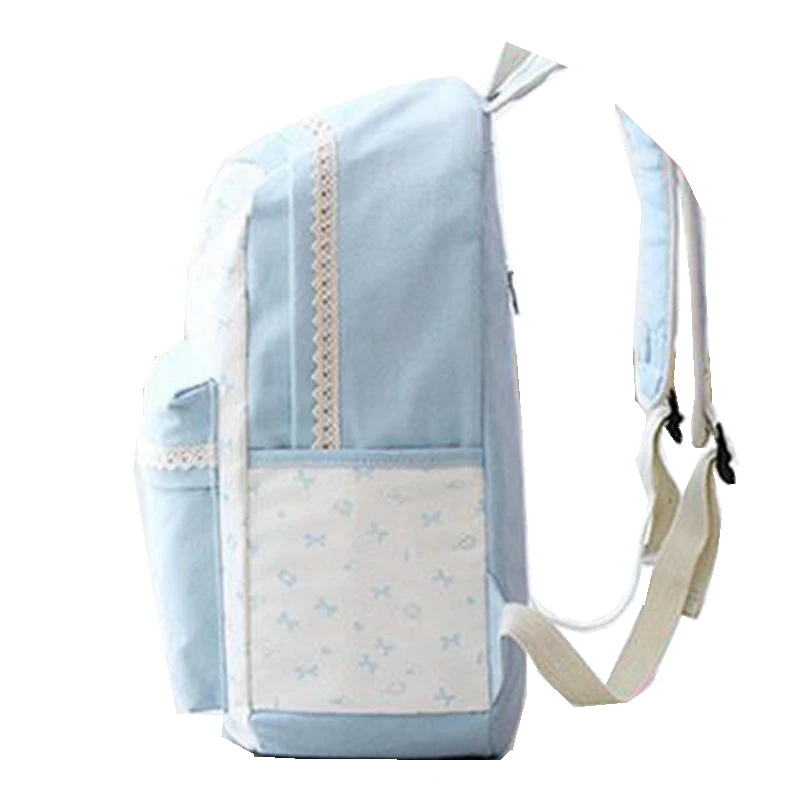 2017 New Fashion Printing Backpack Canvas School Bags for Teenage Girls Lace Design Mochilas Feminina Cute Backpacks Promotion | Багаж и
